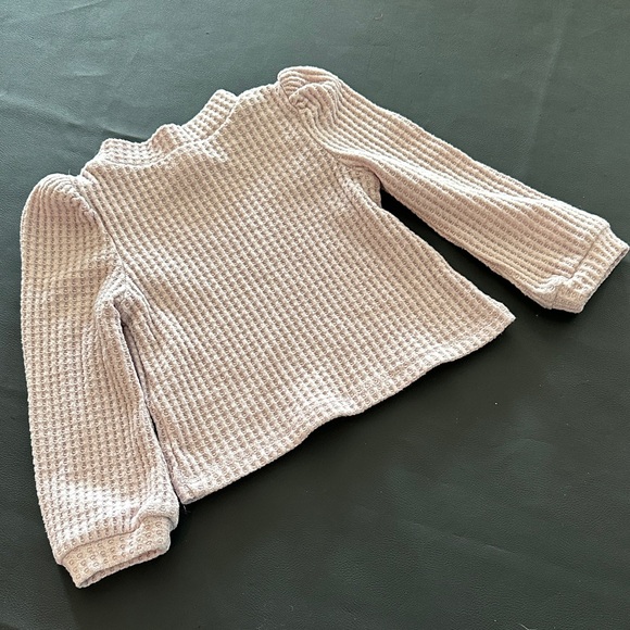 Wonder Nation Light Pink Waffle Knit Sweater - Picture 7 of 7